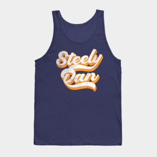 Steely Dan /// Retro Faded-Style Typography Design Tank Top